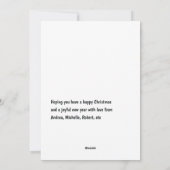 Gnome met Champagne Feestelijke Vakantie Cheer Feestdagenkaart (Achterkant)