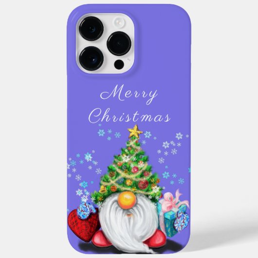Gnome met Gift Kerst iPhone Case (Achterkant)