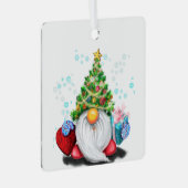 Gnome met Gifts Christmas Tree Ornament (Voorkant Rechts)