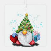 Gnome met Gifts Christmas Tree Ornament (Achterkant)
