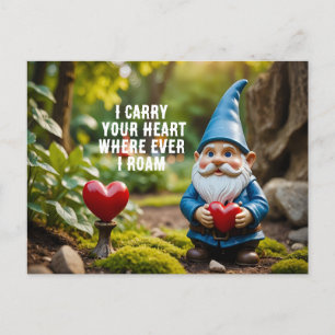 Gnome met hart Valentijn Briefkaart