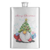 Gnome met kerstboom Pet en geschenkfles Flacon (Voorkant)