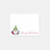 Gnome met kerstboom Pet Funny Post-it® notes (Voorkant)
