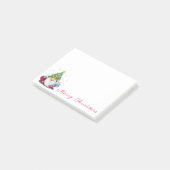 Gnome met kerstboom Pet Funny Post-it® notes (Schuin)