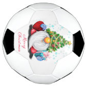 Gnome met Kerstboom Pet Gift Voetbal (Gedraaid)