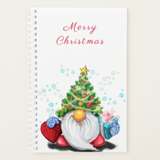 Gnome met Kerstboom Pet Planner (Voorkant)