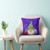 Gnome met kerstboom Pet Sierkussen (Stoel)