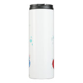 Gnome met Kerstboom Pet Thermische Tumbler Thermosbeker (Achterkant)
