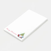 Gnome met Kerstboomhoed Post-it-notities Post-it® Notes (Schuin)