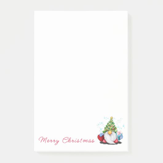 Gnome met Kerstboomhoed Post-it-notities Post-it® Notes (Voorkant)