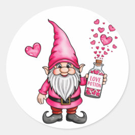 GNOME met liefdesdrank Kerstmis Ronde Sticker