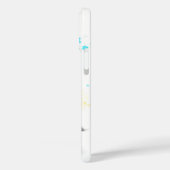 Gnome met Skateboard Kerst iPhone Case (Achterkant / Links)