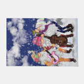 Gnome Muziek Kerst Deurmats Deurmat (Voorkant)