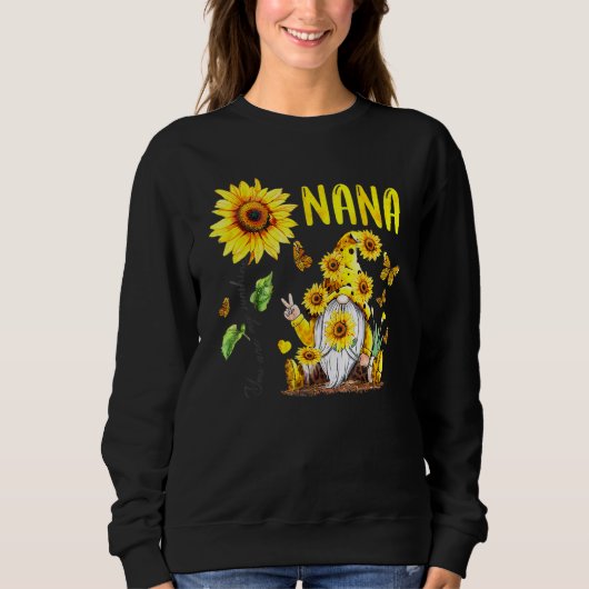 Gnome Nanna Sunflower Love Trui (Voorkant)