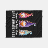 Gnome Niemand vecht tegen RSD CRPS Awareness Alone Fleece Deken (Voorkant (Horizontaal))