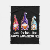 Gnome Niemand vecht tegen RSD CRPS Awareness Alone Fleece Deken (Voorkant)