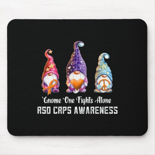 Gnome Niemand vecht tegen RSD CRPS-bewustzijn alle Muismat (Voorkant)