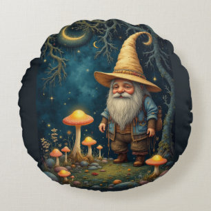Gnome night rond kussen