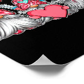 Gnome Nurse Scrub Valentijn Rn Icu Er Valentijns D Poster (Hoek)