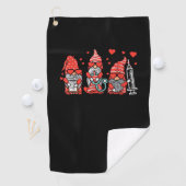 Gnome Nurse Scrub Valentijn RN ICU ER Valentijnse Golfhanddoek (Insitu)