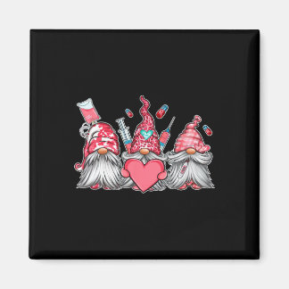 Gnome Nurse Scrub Valentine Rn Icu Er Valentines D Magneet