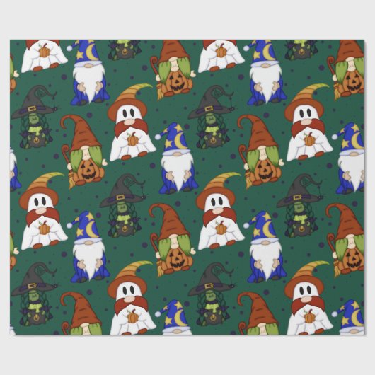 Gnome-o-Ween (groot) inpakpapier (Vlak)