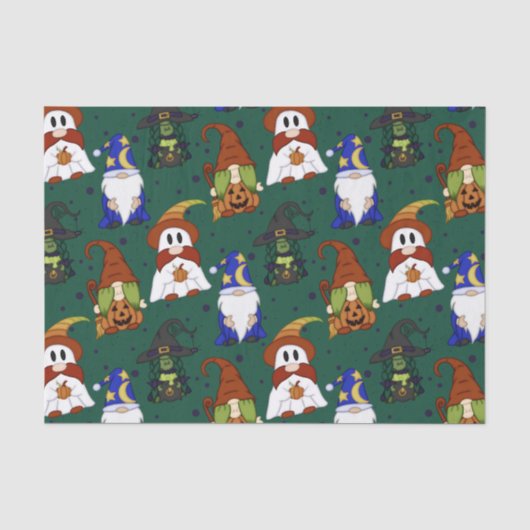 Gnome-o-Ween (Groot) Tissuepapier (Voorkant)