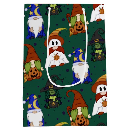 Gnome-o-Ween (Medium) Cadeautas (Achterkant)