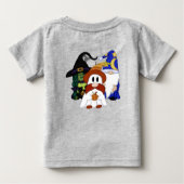 Gnome-O-Ween Pompoen Heks Pun T-Shirts (Achterkant)