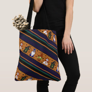 Gnome-O-Ween Strip (Medium) Tote Bag