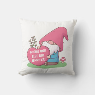 Gnome One Else But Liefje Gepersonaliseerde Naam Kussen