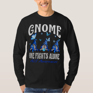 Gnome One Fight Alone ALS Bewustheid T-shirt