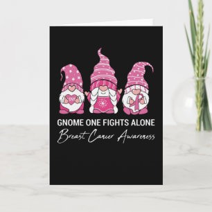 Gnome One Fight Alone Breast Cancer Awareness Kaart