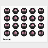 Gnome One Fight Alone Breast Cancer Awareness Ronde Sticker (Vel)