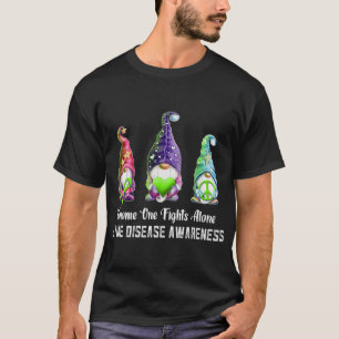 Gnome One Fight Alone Lyme Disease Awareness T-shirt
