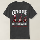 Gnome One Fight Alone Multiple Myeloma Bewustheid T-shirt (Design voorkant)