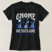 Gnome One Fights Alone Apraxia Awareness T-shirt (Design voorkant)