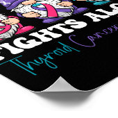 Gnome One Fights Alone - Christmas Thyroid Cancer Poster (Hoek)