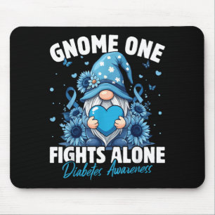 Gnome One Fights Alone Diabetes Bewustzijn Kunstwe Muismat