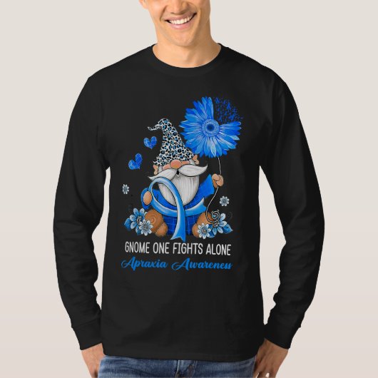 Gnome One Fights Alone Lint Apraxia Bewustzijn T-shirt (Voorkant)