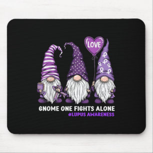 Gnome One Fights Alone Lupus Awareness Maand Purpl Muismat