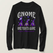 Gnome One Fights Alone Lupus Awareness T-shirt (Design voorkant)