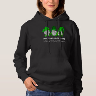 Gnome One Fights Alone Mental Health Awareness Gre Hoodie