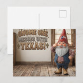 "Gnome One rommelt met Texas" Werkplaats Briefkaart (Voorkant / Achterkant)