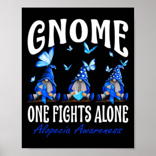 Gnome One vecht alleen Alopecia Bewustzijn 1 Poster
