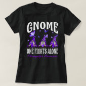 Gnome One vecht alleen Fibromyalgie Bewustheid T-shirt (Design voorkant)