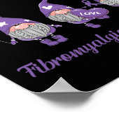 Gnome One vecht alleen Fibromyalgie Bewustzijn Mon Poster (Hoek)