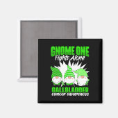 Gnome One vecht alleen - Galwegkanker Gallblad Magneet (Voorkant / Achterkant)