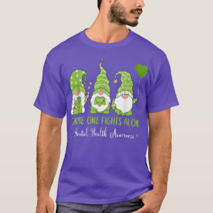 Gnome One vecht alleen groene lint geestelijke gez T-shirt