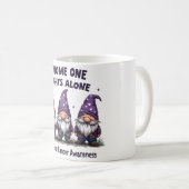 Gnome One vecht alleen tegen kankerbewustzijn Koffiemok (Voorkant rechts)